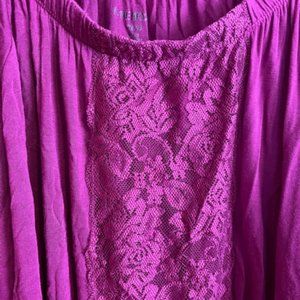 Lane Bryant Shirt 22-24, Like new, Fuschia